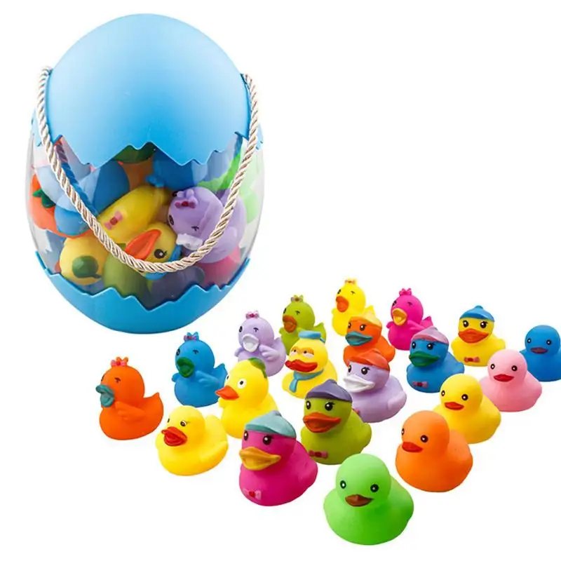 20pcs/lot Cute Floating Rubber Ducks Baby Bath Toy Bathroom Water Fun Game Playing Newborn Boys Girls Toys For Childrens
20pcs/lot Cute Floating Rubber Ducks Baby Bath Toy Bathroom Water Fun Game Playing Newborn Boys Girls Toys For Childrens