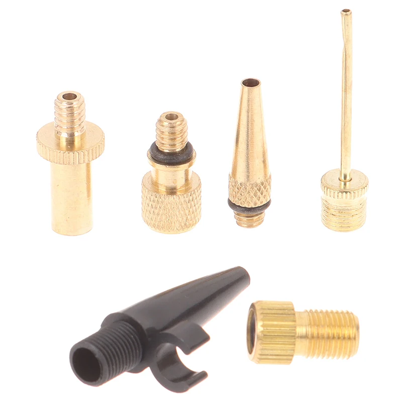 6pcs/set Bicycle Valve Adaptors For Road MTB Bike Tire Pump Copper Inflator Pump Nozzle Kit Presta Schrader Valve Adapter Tube
6pcs/set Bicycle Valve Adaptors For Road MTB Bike Tire Pump Copper Inflator Pump Nozzle Kit Presta Schrader Valve Adapter Tube