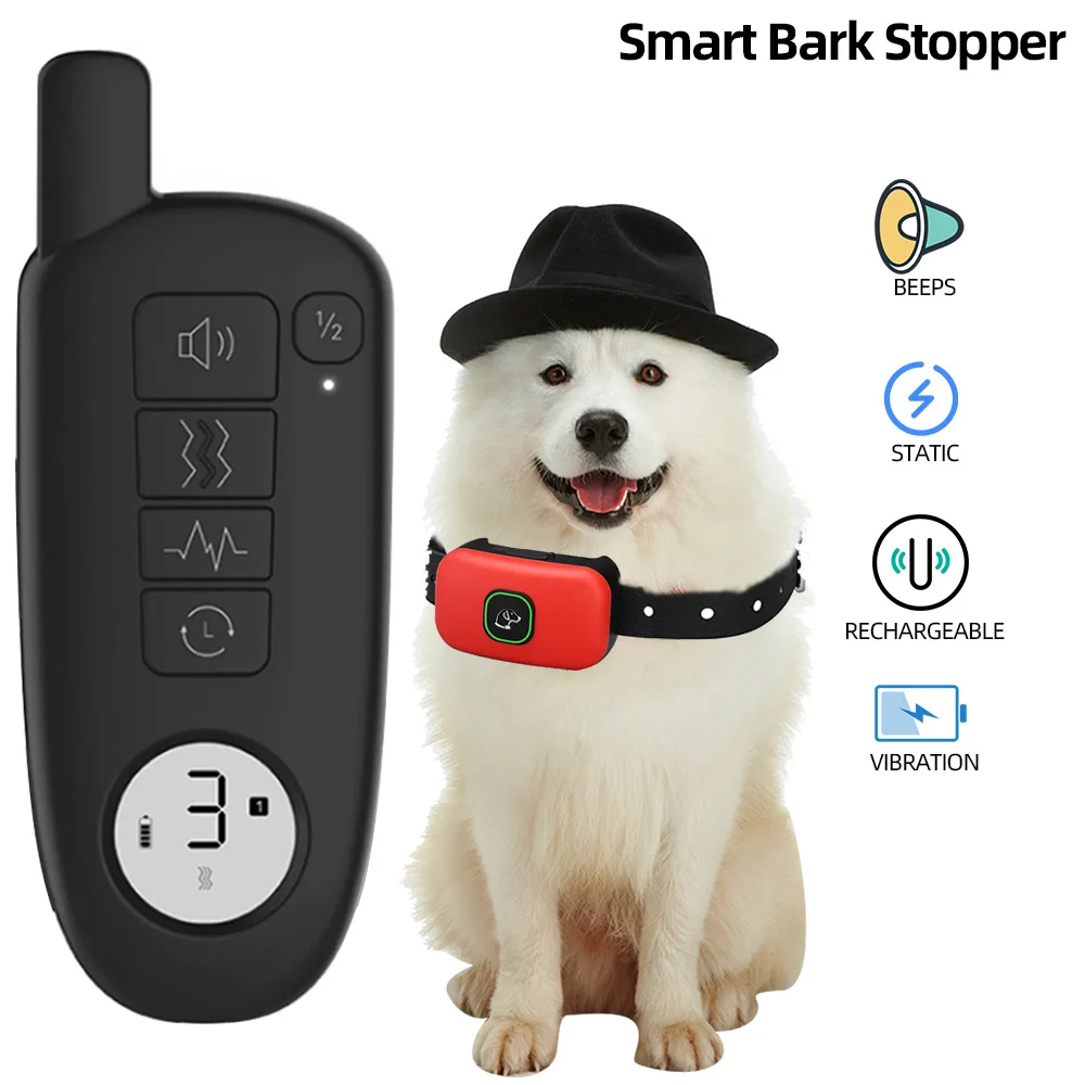 1000ft Range Dog Training Collar Waterproof Electric Shock Vibration Sound Dogs Bark Collar for Small Medium Large Dogs Trainer
1000ft Range Dog Training Collar Waterproof Electric Shock Vibration Sound Dogs Bark Collar for Small Medium Large Dogs Trainer