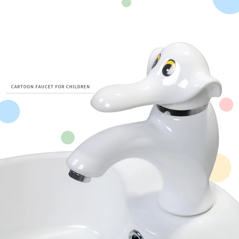 Children's Cartoon Elephant Ceramic Faucets White/Green Brass Wash-basin Faucet Colorful Ceramic Cold Hot Water Sink Mixing Tap
Children's Cartoon Elephant Ceramic Faucets White/Green Brass Wash-basin Faucet Colorful Ceramic Cold Hot Water Sink Mixing Tap