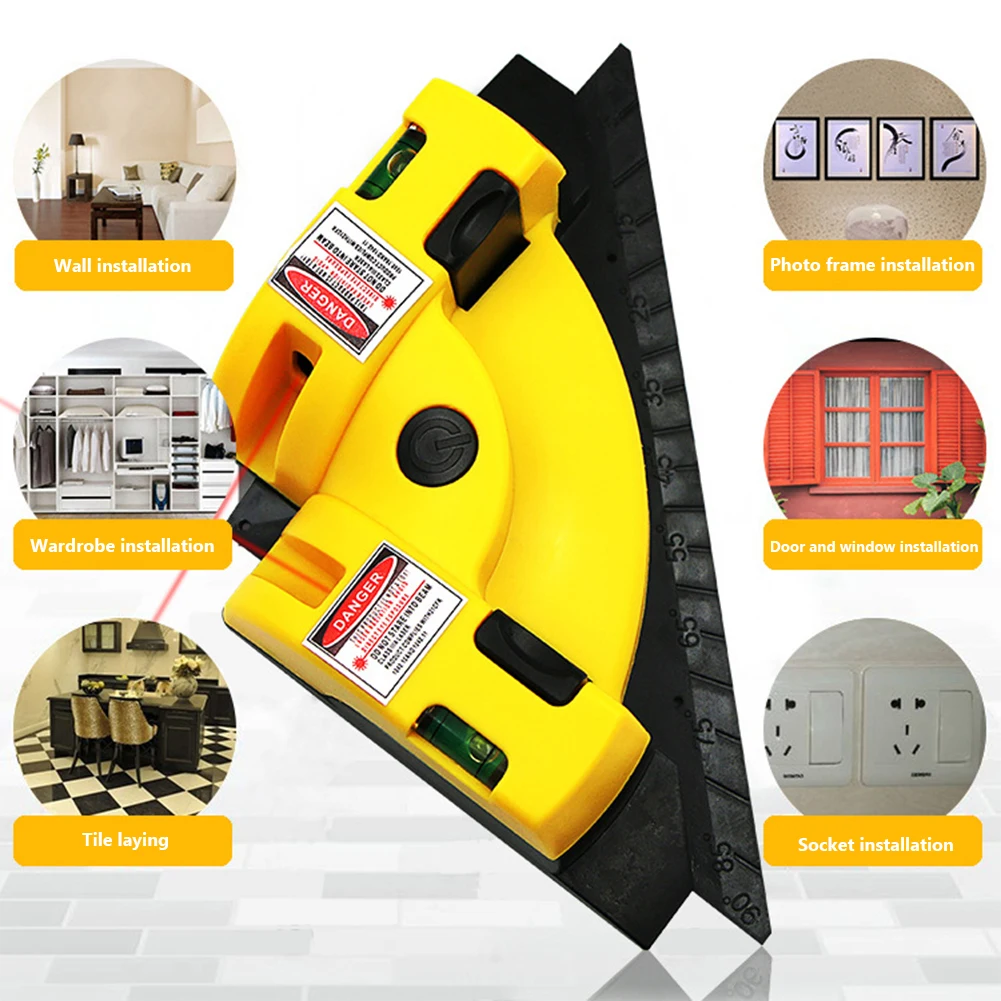 Right Angle 90 Degree Square Laser Level High Quality Level Tool Laser Measurement Tool Level Laser for Carpet Hardwood Floor
Right Angle 90 Degree Square Laser Level High Quality Level Tool Laser Measurement Tool Level Laser for Carpet Hardwood Floor