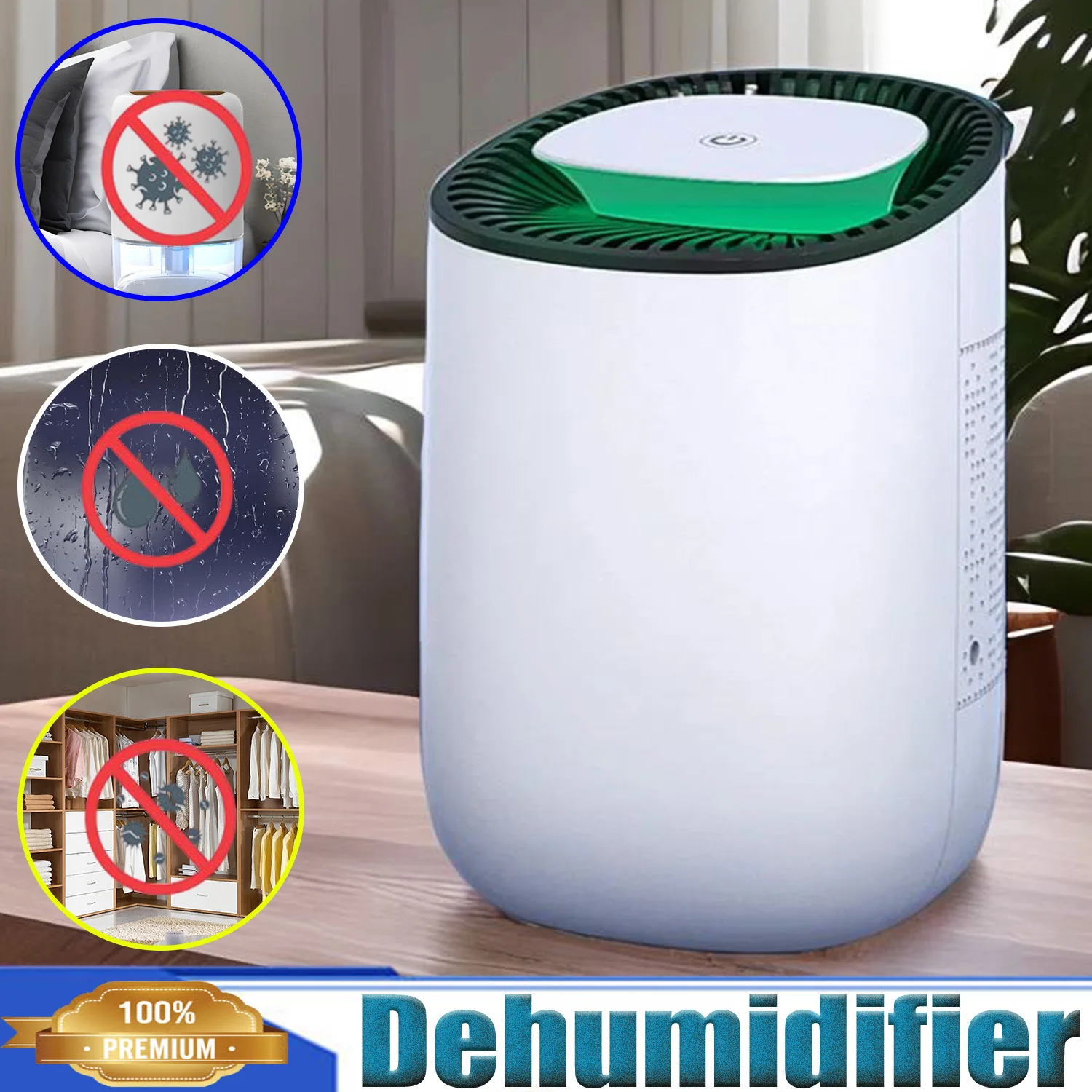 Air Dehumidifier,Portable Smart Safety Auto Stop,600mL with Colorful Lights Defrost for Damp Home Bathroom Wardrobe Closet Home
Air Dehumidifier,Portable Smart Safety Auto Stop,600mL with Colorful Lights Defrost for Damp Home Bathroom Wardrobe Closet Home