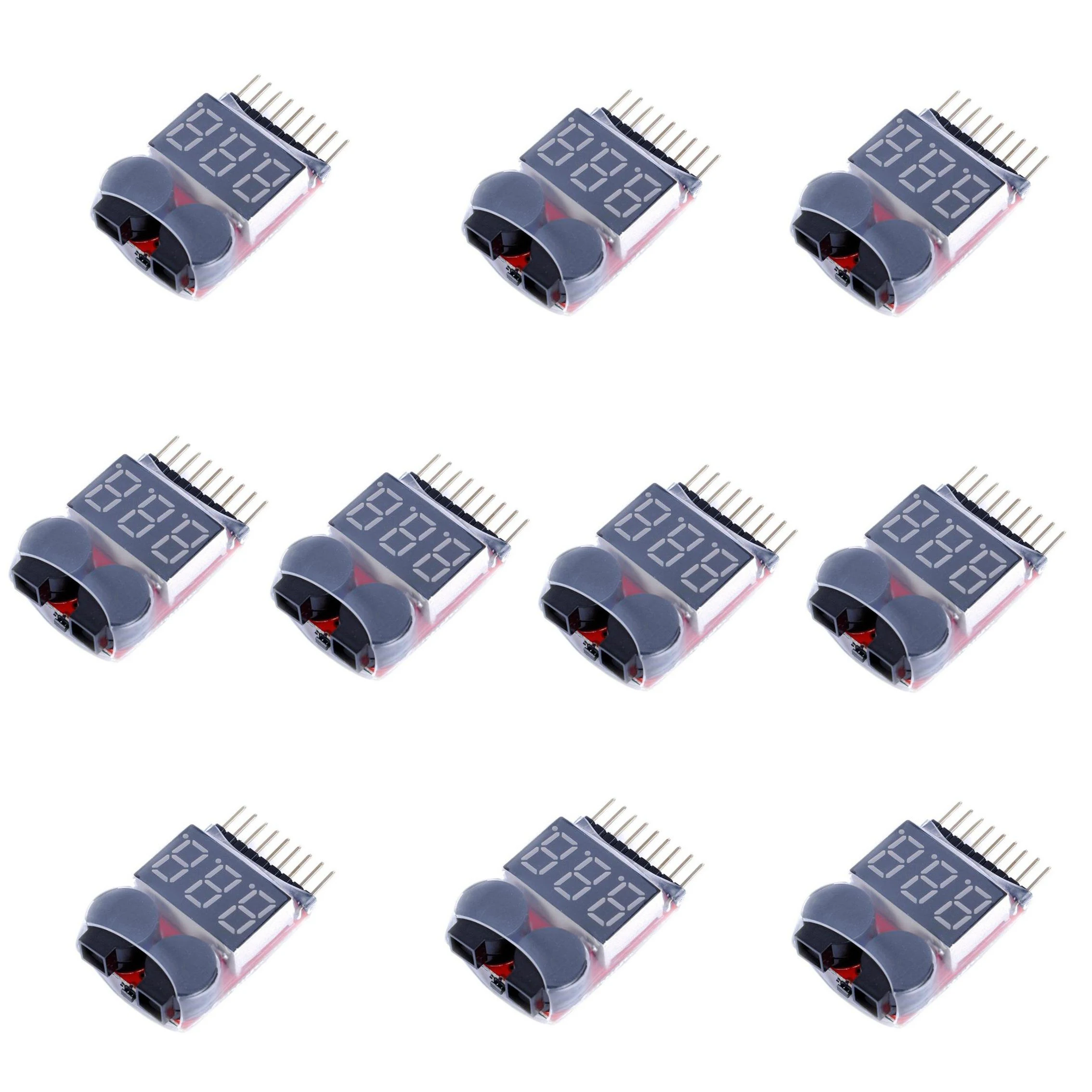 1-8S Lipo/Li-ion/Fe RC helicopter airplane boat etc Battery Voltage 2 IN1 Tester Low Voltage Buzzer Alarm,10pcs
1-8S Lipo/Li-ion/Fe RC helicopter airplane boat etc Battery Voltage 2 IN1 Tester Low Voltage Buzzer Alarm,10pcs