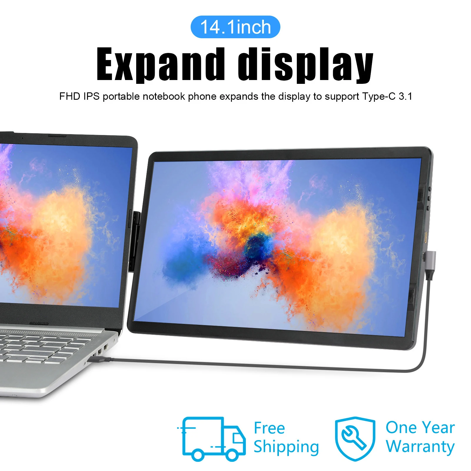 14.6 Inch LCD Laptop Monitor Foldable Screen For Conference Office Type C HDMI Computer Phone Switch PS4/5 Gaming Monitor Panel
14.6 Inch LCD Laptop Monitor Foldable Screen For Conference Office Type C HDMI Computer Phone Switch PS4/5 Gaming Monitor Panel
