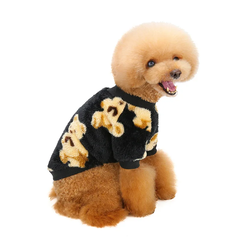 Pet Dog Clothes Autumn Winter Two-legged Clothes Thickened Padded Dog Fleece Coat Bear Print Law Dog Clothes Puppy Clothes
Pet Dog Clothes Autumn Winter Two-legged Clothes Thickened Padded Dog Fleece Coat Bear Print Law Dog Clothes Puppy Clothes