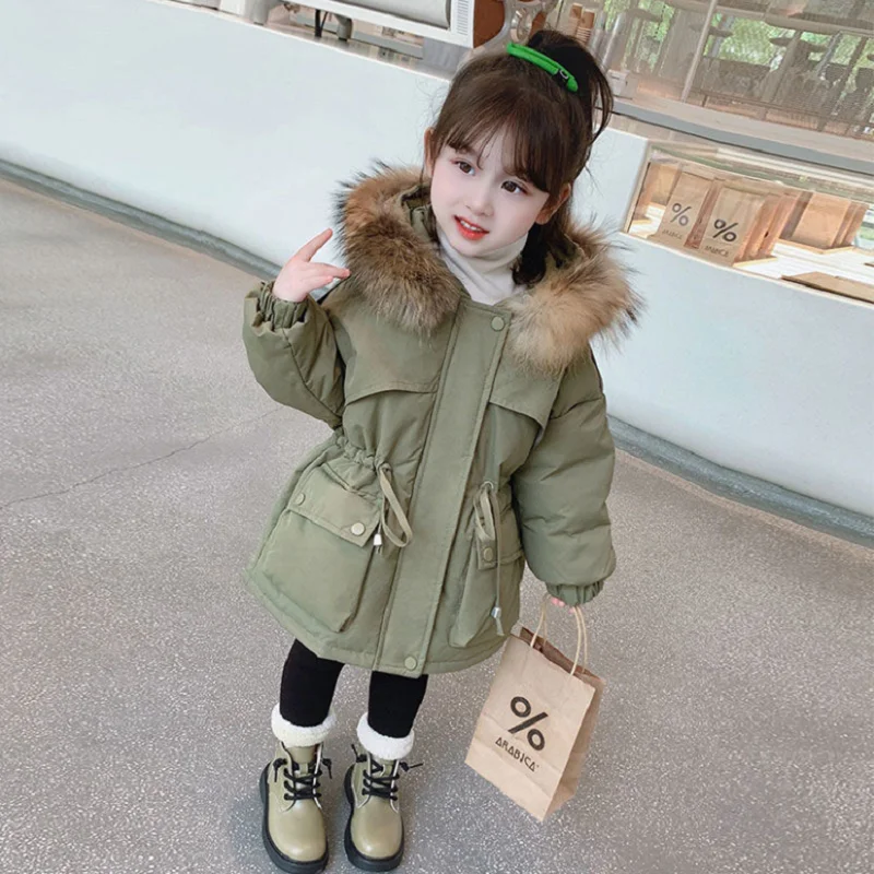 Winter 2-7Yrs Girls Parker Clothing Cotton-padded Coat For Children Outwear Foreign Style Plus Velvet Thick Warm Jacket Kids
Winter 2-7Yrs Girls Parker Clothing Cotton-padded Coat For Children Outwear Foreign Style Plus Velvet Thick Warm Jacket Kids
