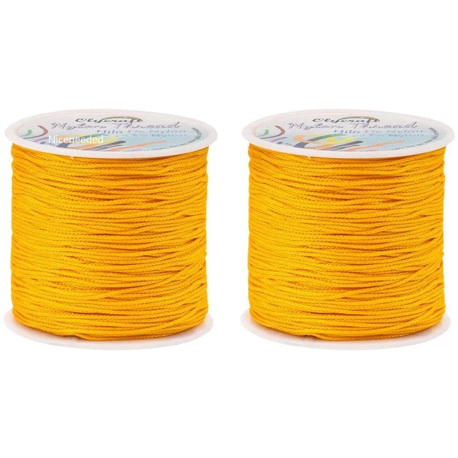 175 Yards 1mm Nylon Chinese Knotting Cord Orange Rattail Macrame Thread Nylon Beading String Cord
175 Yards 1mm Nylon Chinese Knotting Cord Orange Rattail Macrame Thread Nylon Beading String Cord