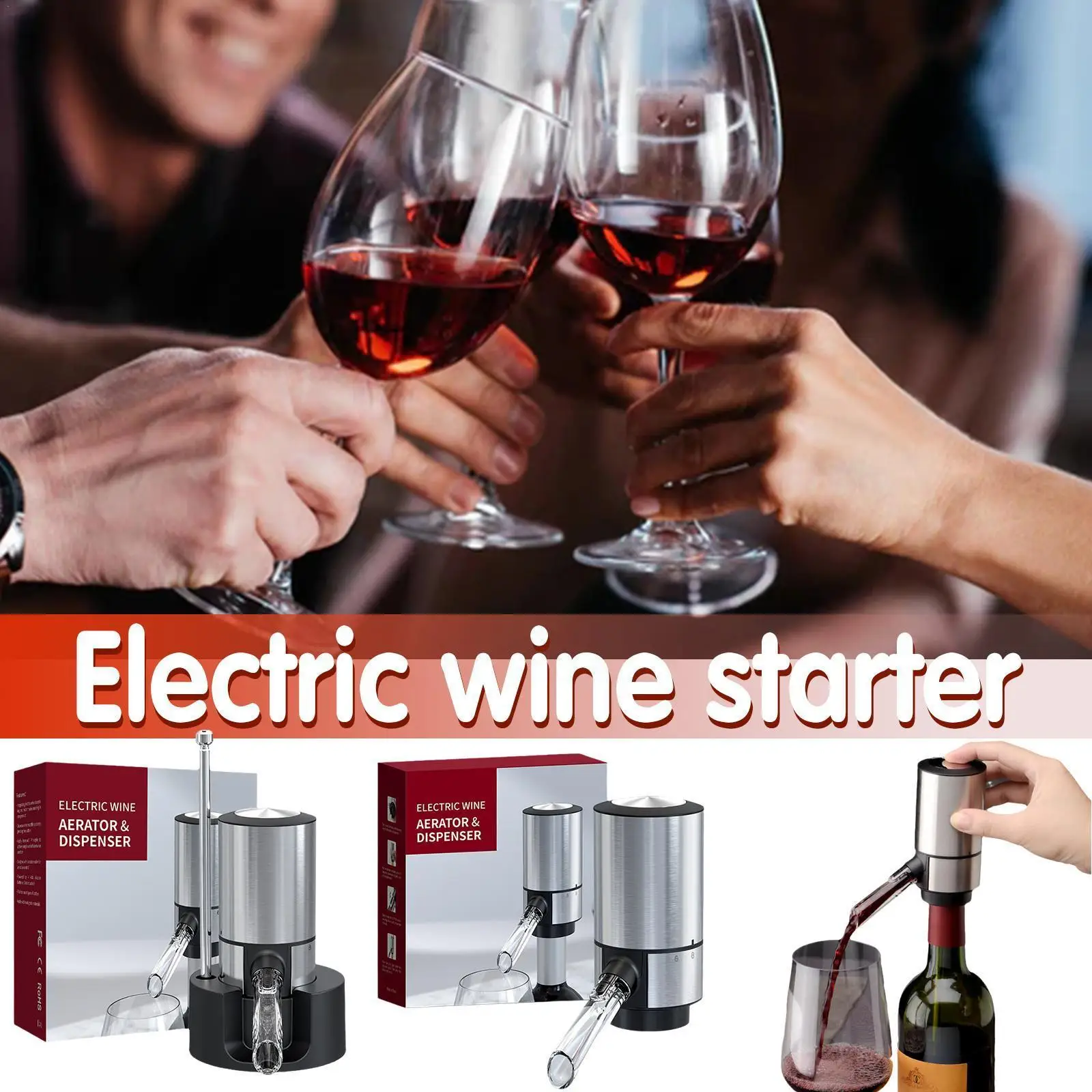 2022 New Steel Battery Operated Electric Wine Decanter Wine Aerator Dispenser Easy To Clean For Party Bar Gadgets W0v6
2022 New Steel Battery Operated Electric Wine Decanter Wine Aerator Dispenser Easy To Clean For Party Bar Gadgets W0v6