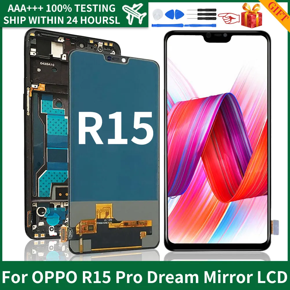 ЖК-дисплей 6,28 "TFT для OPPO R15 Pro Dream Mirror Edition, сенсорный экран с дигитайзером в сборе с рамкой, без отпечатков пальцев
ЖК-дисплей 6,28 "TFT для OPPO R15 Pro Dream Mirror Edition, сенсорный экран с дигитайзером в сборе с рамкой, без отпечатков пальцев