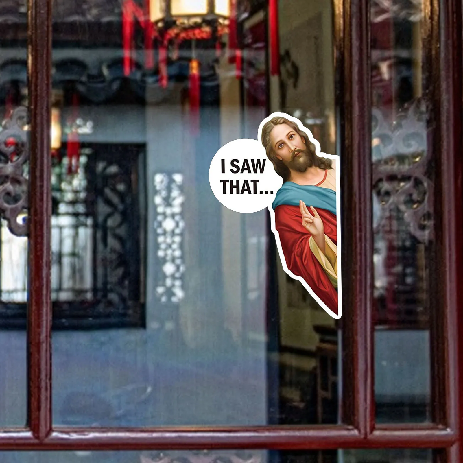 I Saw That Jesus Stickers 6Pcs Funny Car Bumper Stickers Decals Personalized Vinyl Sticker For Skateboard Computer Backpack
I Saw That Jesus Stickers 6Pcs Funny Car Bumper Stickers Decals Personalized Vinyl Sticker For Skateboard Computer Backpack