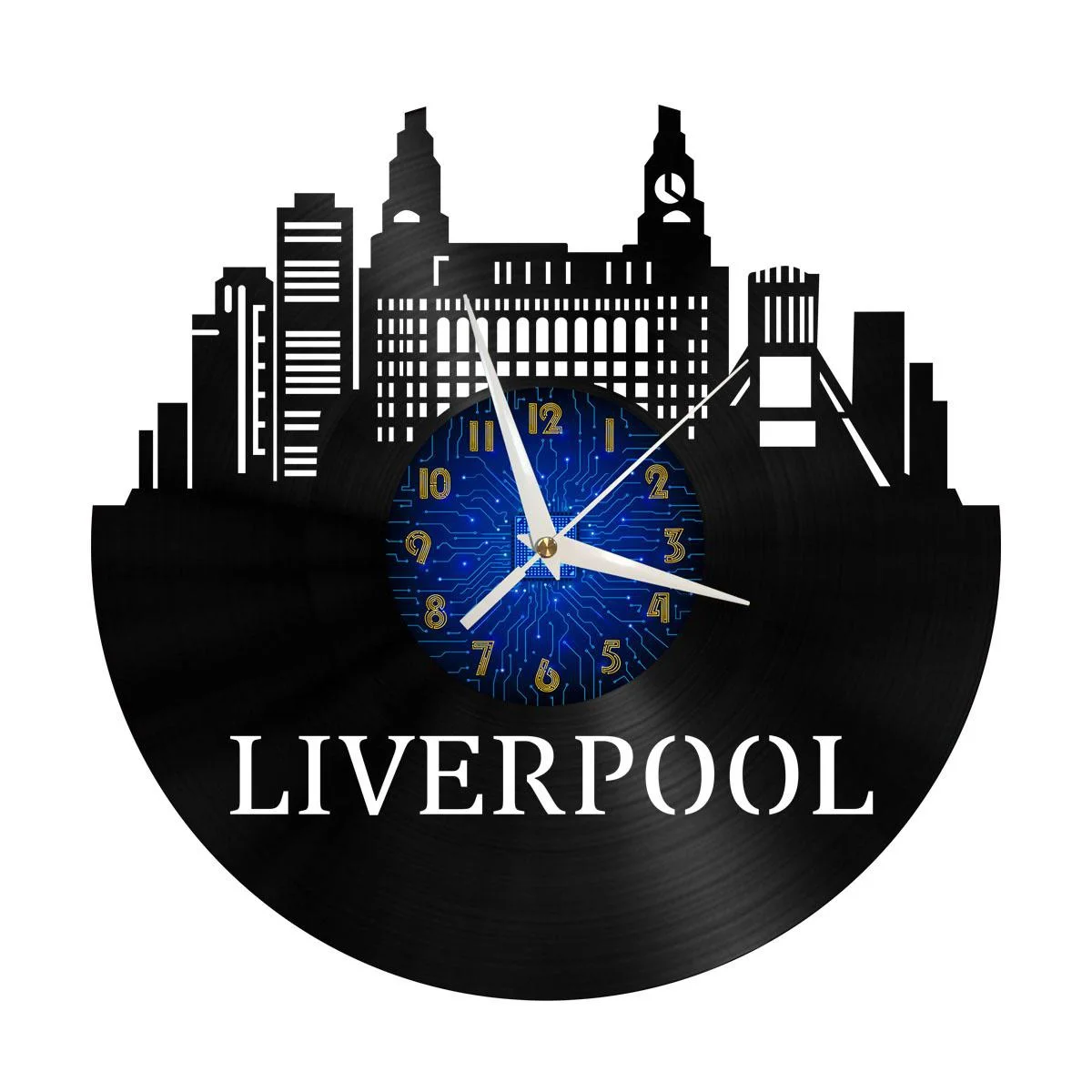 Liverpool City View Vinyl Wall Clock, Vinyl Record Clock Wall Art Silent & Non-ticking
Liverpool City View Vinyl Wall Clock, Vinyl Record Clock Wall Art Silent & Non-ticking