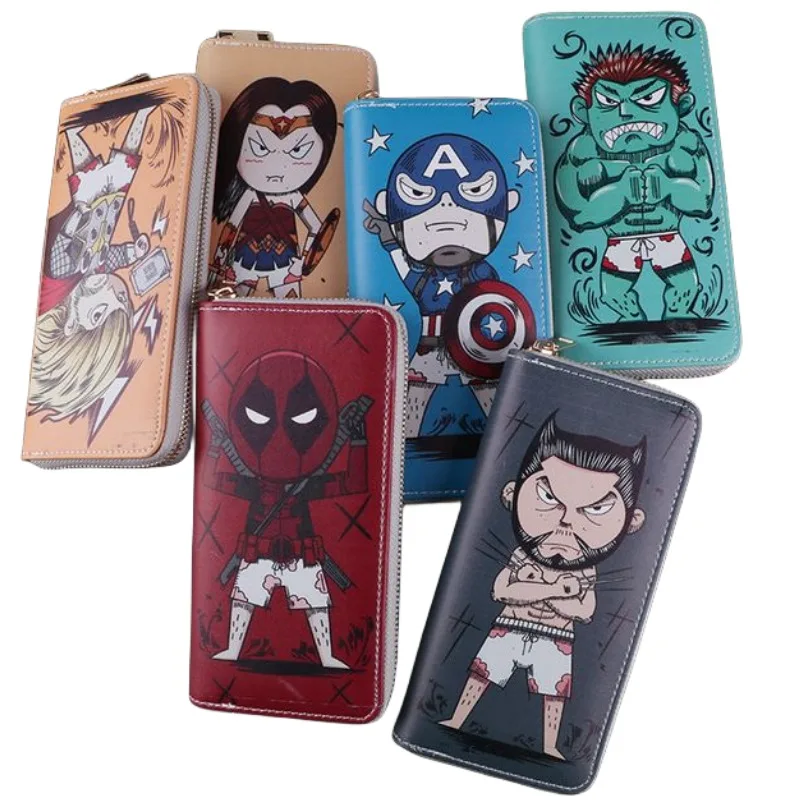 New Marvel Iron Man Wolverine Deadpool Hulk Hand-painted Anime Cartoon Wallet Creative Personalized Clutch Mobile Phone Bag Gift
New Marvel Iron Man Wolverine Deadpool Hulk Hand-painted Anime Cartoon Wallet Creative Personalized Clutch Mobile Phone Bag Gift
