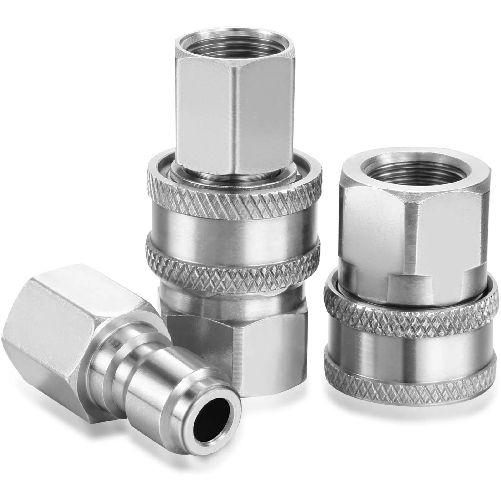 2 Set NPT 3/8 Inch Pressure Washer Adapter Stainless Steel Male and Female Quick Connector Kit
2 Set NPT 3/8 Inch Pressure Washer Adapter Stainless Steel Male and Female Quick Connector Kit