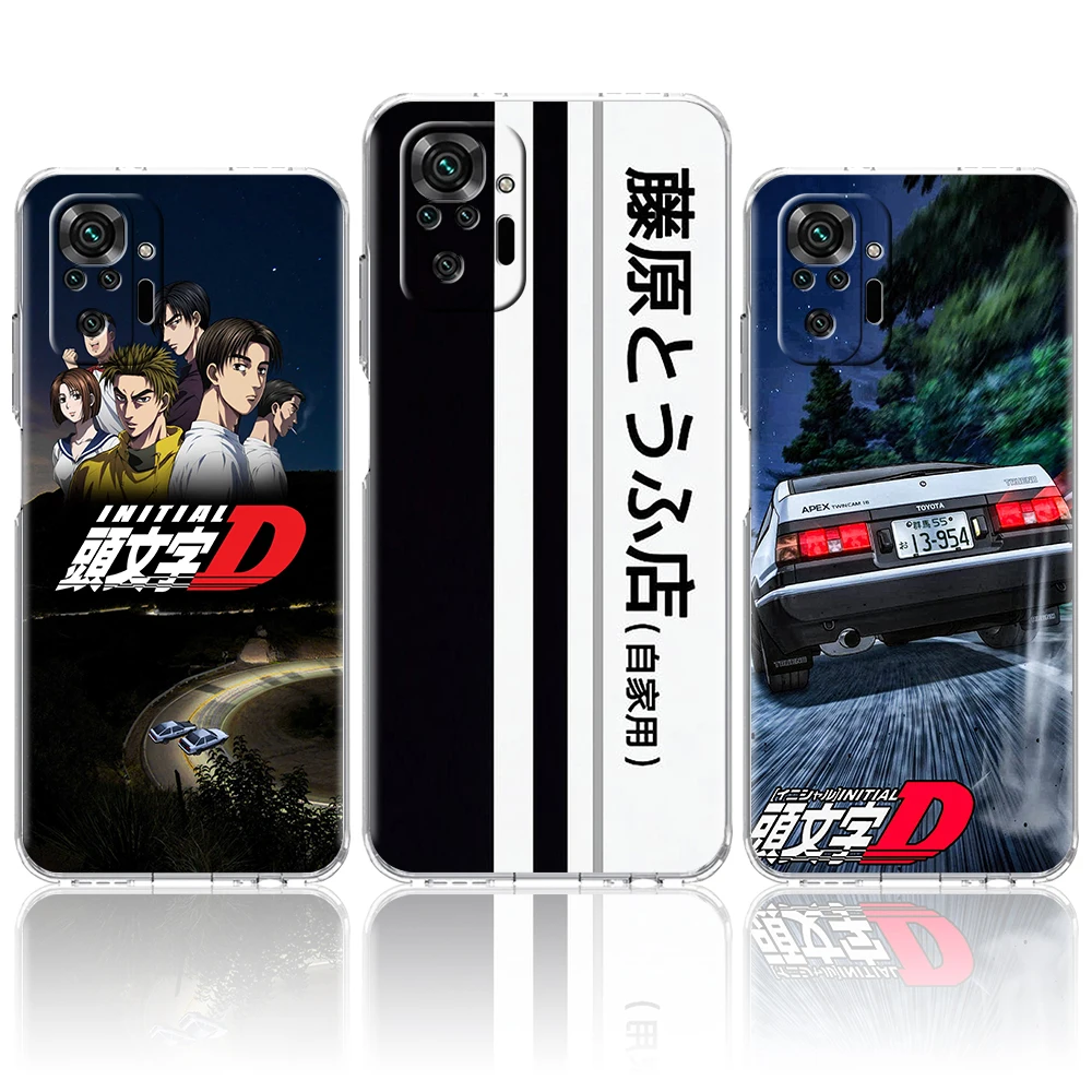 

Initial D AE 86 Car Phone Case for Redmi Note 11 11T K40 8 8T 9 10 8A 9A 9S 9C 7 Gaming Pro Plus 4G Silicone Transparent Shell