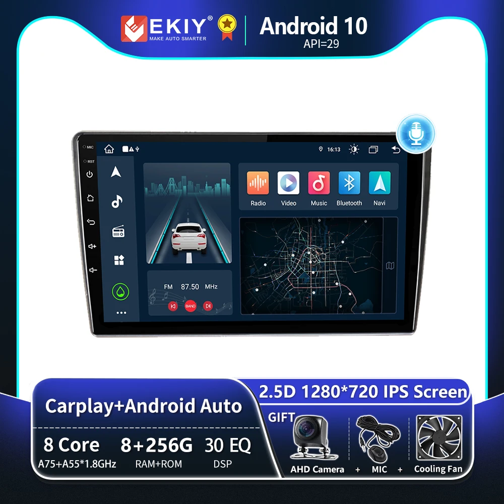 EKIY T8 8G 256G For TOYOTA HIACE 2010-2018 Car Radio QLED Multimedia Player Navigation GPS Android 10 Stereo CarPlay Head Unit
EKIY T8 8G 256G For TOYOTA HIACE 2010-2018 Car Radio QLED Multimedia Player Navigation GPS Android 10 Stereo CarPlay Head Unit
