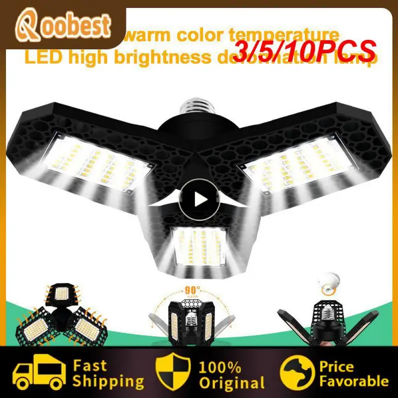 3/5/10PCS Industrial Lighting Deformable Bulb 40/60/80w Led Garage Light Adjustable 3 Panels Ceiling Light 2023
3/5/10PCS Industrial Lighting Deformable Bulb 40/60/80w Led Garage Light Adjustable 3 Panels Ceiling Light 2023