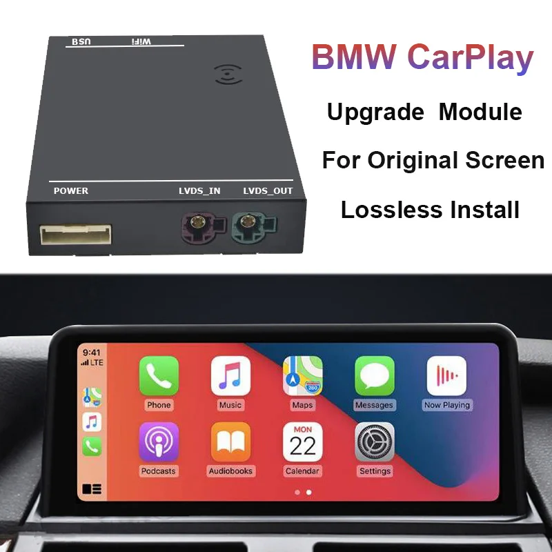 Bonroad Wireless Carplay Android Auto For BMW Series 1/3/5/6/7/ E87/M3 E90/E60/X5 E70/X6 E71 NBT CIC Original Autoradio Radio
Bonroad Wireless Carplay Android Auto For BMW Series 1/3/5/6/7/ E87/M3 E90/E60/X5 E70/X6 E71 NBT CIC Original Autoradio Radio