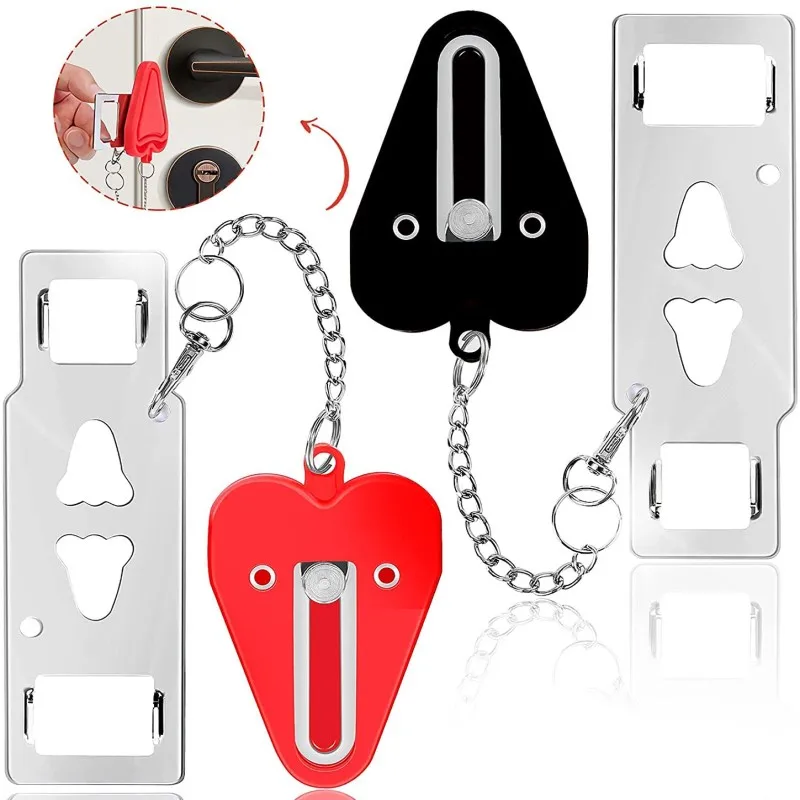 Portable Door Lock Double Hole Security Door Locker Travel Lockdown Lock Latch Door Lock Security Devices for home School
Portable Door Lock Double Hole Security Door Locker Travel Lockdown Lock Latch Door Lock Security Devices for home School