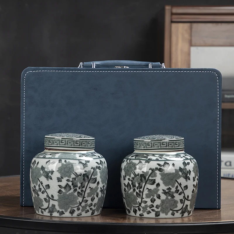Chinoiserie Tea Caddy Small Round Porcelain Jingdezhen Coffee Storage Jar Tea Caddy Canister Caja Para Te Kitchen Accessories
Chinoiserie Tea Caddy Small Round Porcelain Jingdezhen Coffee Storage Jar Tea Caddy Canister Caja Para Te Kitchen Accessories
