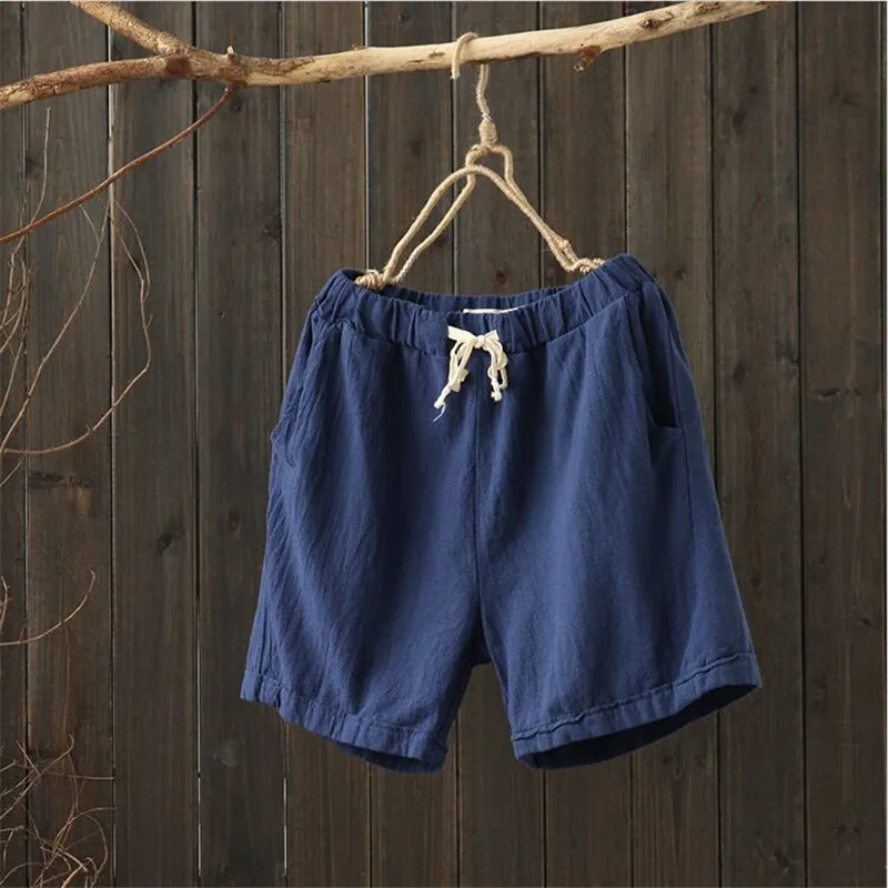 2023 Women Summer Cotton And Linen Pants Solid Color Loose Drawing Shorts High Waist Casual Shorts High Quality 7 Colors 
2023 Women Summer Cotton And Linen Pants Solid Color Loose Drawing Shorts High Waist Casual Shorts High Quality 7 Colors