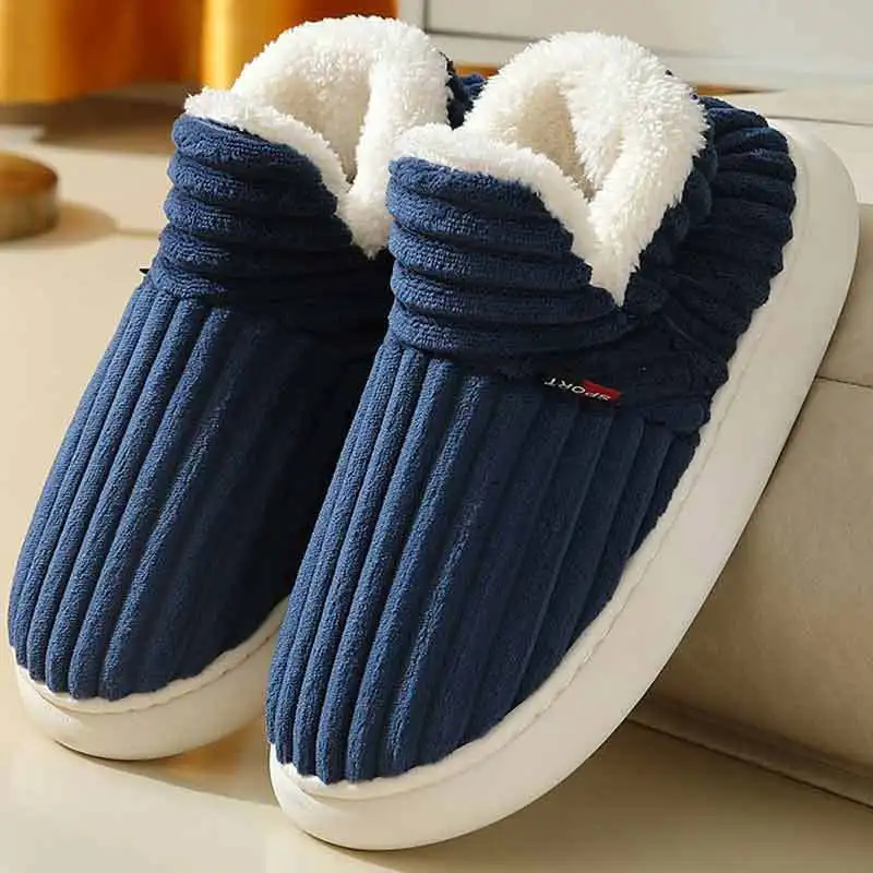 Winter men slippers plush warm Cotton Slippers Unisex Home indoor slippers Big size 36-47 Velvet Sneakers Men Women Snow Boots 
Winter men slippers plush warm Cotton Slippers Unisex Home indoor slippers Big size 36-47 Velvet Sneakers Men Women Snow Boots