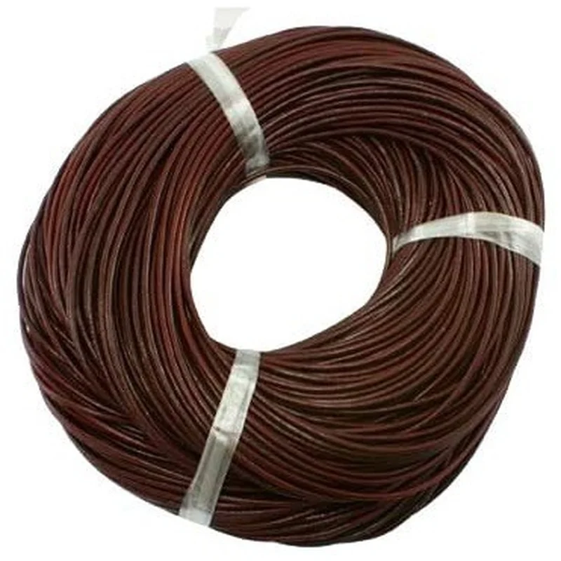 100m Cowhide Leather Jewelry Cord 3mm Genuine Round Dyed Chocolate String for Bracelet Necklace DIY Making
100m Cowhide Leather Jewelry Cord 3mm Genuine Round Dyed Chocolate String for Bracelet Necklace DIY Making