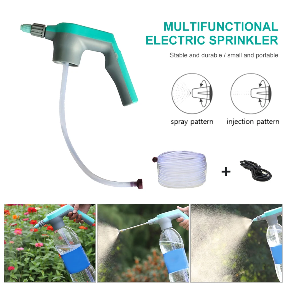 Garden Water Spayer Suit Electric Bottle Cap Sprinkler 2 Mode With 3m Hose For Watering Car Wash Irrigation Garden Supplies
Garden Water Spayer Suit Electric Bottle Cap Sprinkler 2 Mode With 3m Hose For Watering Car Wash Irrigation Garden Supplies