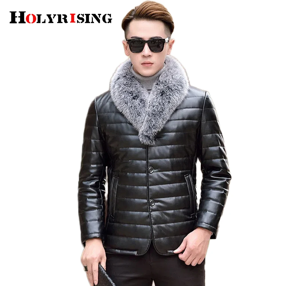 Men Removable natural fur winter leather coat 90% white duck down men's winter artificial leather coat M-4XL куртка мужская 204
Men Removable natural fur winter leather coat 90% white duck down men's winter artificial leather coat M-4XL куртка мужская 204