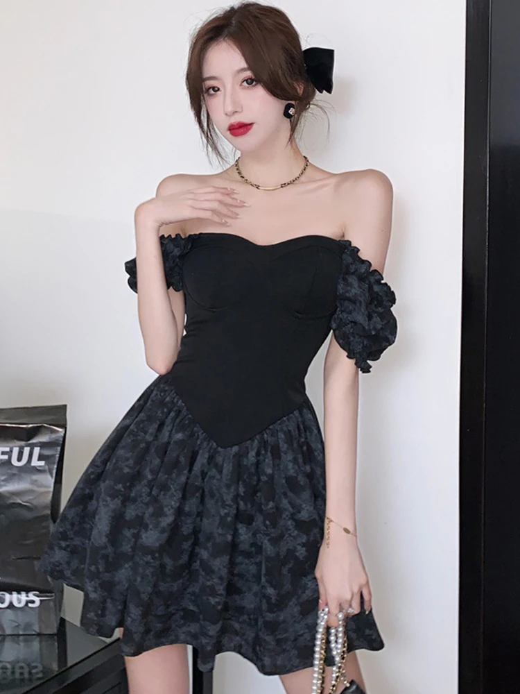 New Fashion Women Evening Dress Y2K Chic Black Vintage Sexy Off-Shoulder Backless Folds Slim Mini Party Club Prom Mujer Vestidos
New Fashion Women Evening Dress Y2K Chic Black Vintage Sexy Off-Shoulder Backless Folds Slim Mini Party Club Prom Mujer Vestidos