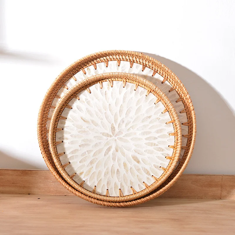 Nordic Creative Food Preservation Tray Multifunctional Kitchen Organizer Hand Woven Raw Tray Deep Sea Fritillary Meal Tray
Nordic Creative Food Preservation Tray Multifunctional Kitchen Organizer Hand Woven Raw Tray Deep Sea Fritillary Meal Tray
