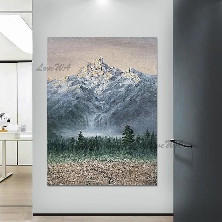 Original Artwork Painting Abstract Art Canvas Picture Frameless Mountain Landscape Forest Wall Handmade Modern Oil Painting
Original Artwork Painting Abstract Art Canvas Picture Frameless Mountain Landscape Forest Wall Handmade Modern Oil Painting