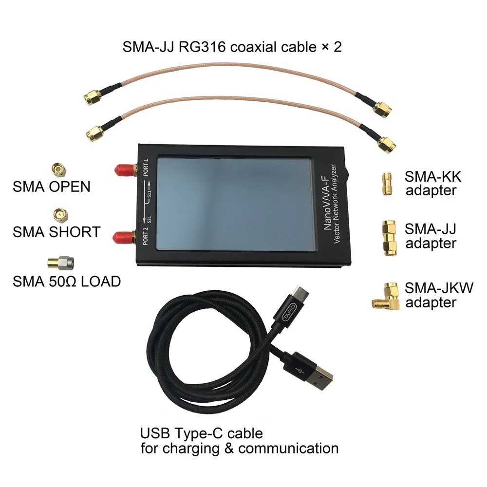Векторный анализатор сети NanoVNA-F, счетчик SWR 50 кГц-1,5 ГГц, 4,3 дюйма IPS, быстроходный HF VHF антенный анализатор
Векторный анализатор сети NanoVNA-F, счетчик SWR 50 кГц-1,5 ГГц, 4,3 дюйма IPS, быстроходный HF VHF антенный анализатор