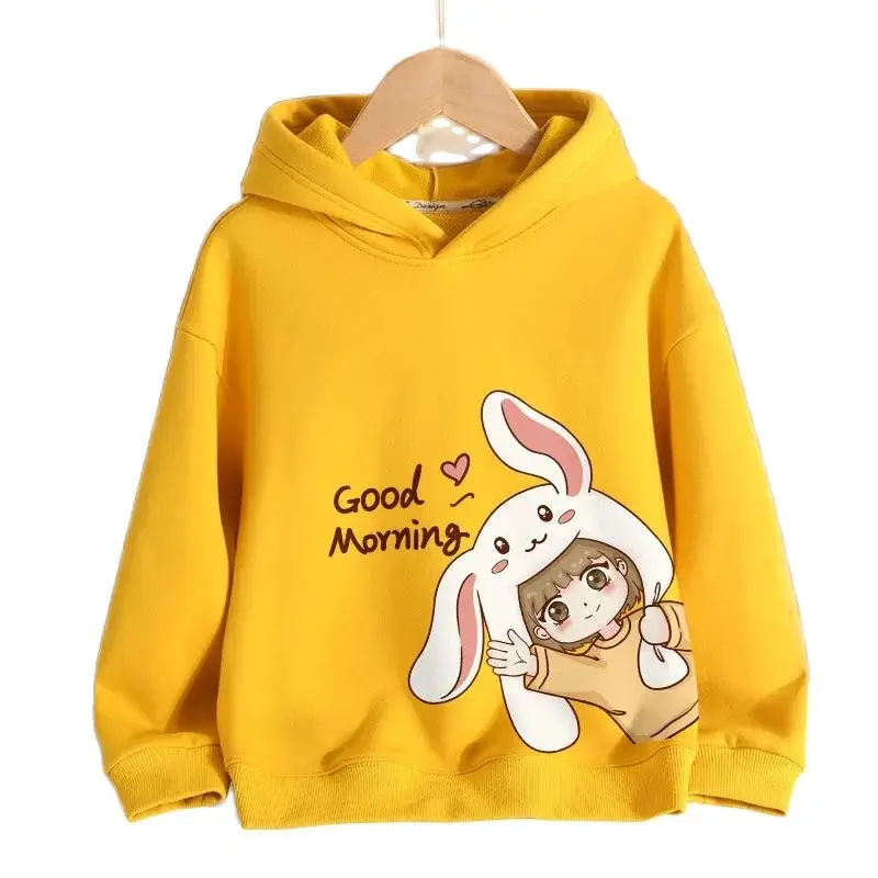 New 2022 Spring & Autumn Cotton Blend Girls Hoodie Korean Version Sweet Loose Bottom Shirt Casual All-Match Children's Clothing
New 2022 Spring & Autumn Cotton Blend Girls Hoodie Korean Version Sweet Loose Bottom Shirt Casual All-Match Children's Clothing