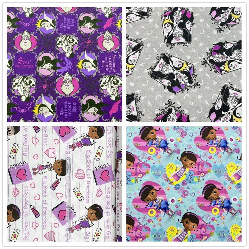 Disney Witches The Little Doctor Cotton Fabric Patchwork Textile Tissue Home Clothing DIY Sew Dress Material
Disney Witches The Little Doctor Cotton Fabric Patchwork Textile Tissue Home Clothing DIY Sew Dress Material