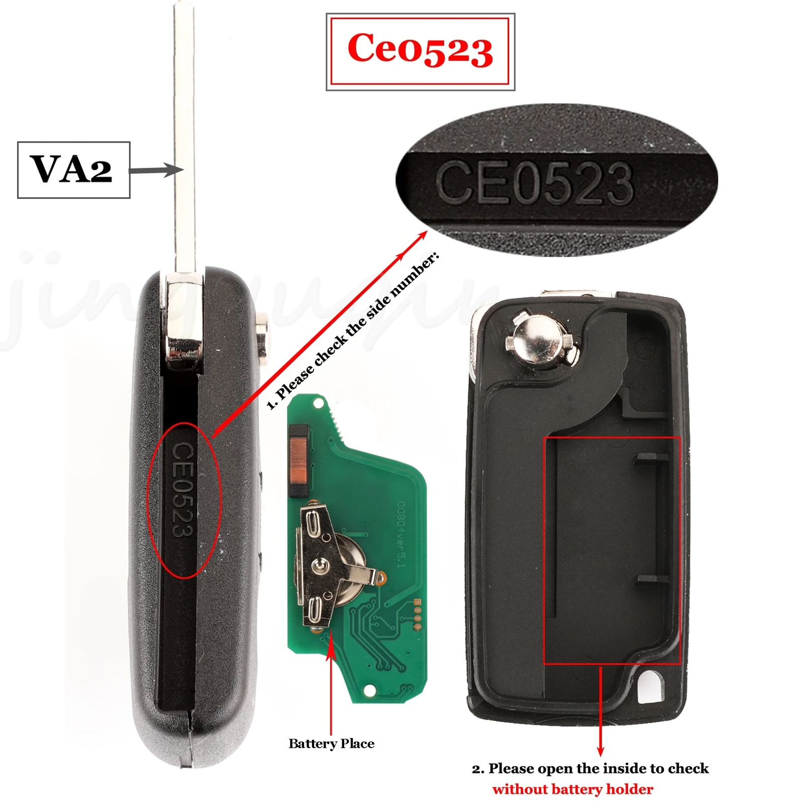 3-кнопочный дистанционный ключ Jingyuqin для Peugeot 207 307 407 308 408 для Citroen Fob 434 МГц чип ID46 CE0536 CE0523 ASK/FSK HU83/VA2
3-кнопочный дистанционный ключ Jingyuqin для Peugeot 207 307 407 308 408 для Citroen Fob 434 МГц чип ID46 CE0536 CE0523 ASK/FSK HU83/VA2