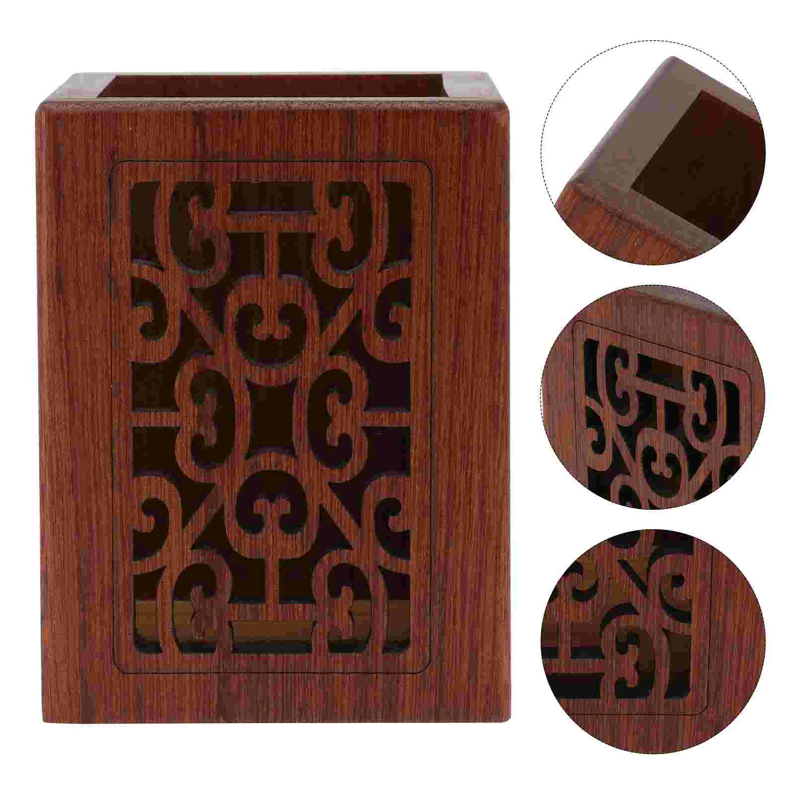 Wooden Pen Holder Household Container Brush Pot Desk Artware Gift Office Storage Shelvesations
Wooden Pen Holder Household Container Brush Pot Desk Artware Gift Office Storage Shelvesations