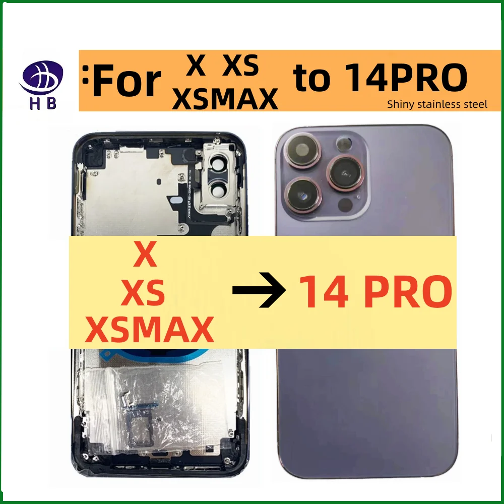 For iPhoneX XS XSMAX ~ 14 Pro rear battery midframe replacement X case like 14 PRO XS to 14 PRO frame X XS MAX to 13 PRO
For iPhoneX XS XSMAX ~ 14 Pro rear battery midframe replacement X case like 14 PRO XS to 14 PRO frame X XS MAX to 13 PRO