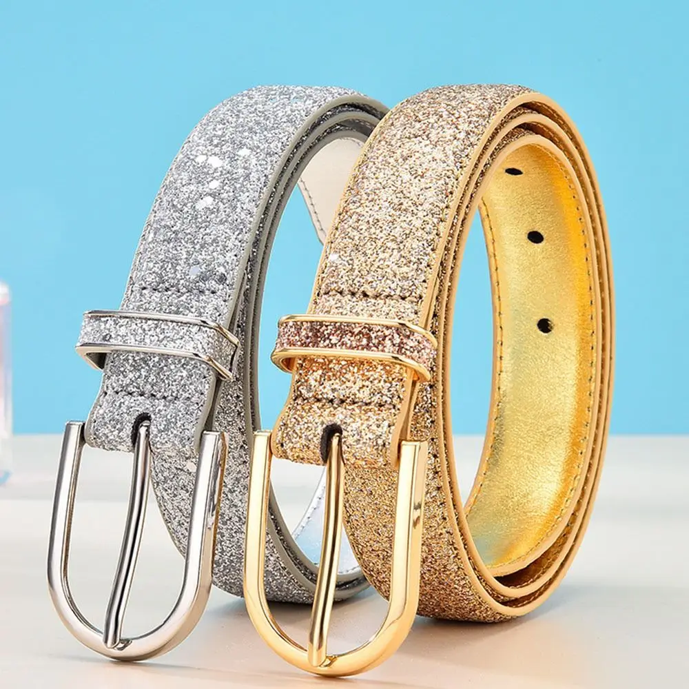 Women Retro Vintage Casual Pin Buckle Waistband Glitter Leather Belt Trouser Dress Belts Gold Silver Waist Strap
Women Retro Vintage Casual Pin Buckle Waistband Glitter Leather Belt Trouser Dress Belts Gold Silver Waist Strap