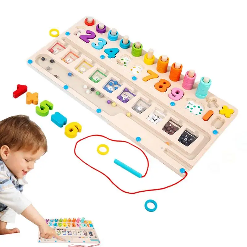 Wooden Math Board Early Education Toy Board Bright Colors Math Game Natural Wood Learning Game Round Edges Numbers Board
Wooden Math Board Early Education Toy Board Bright Colors Math Game Natural Wood Learning Game Round Edges Numbers Board