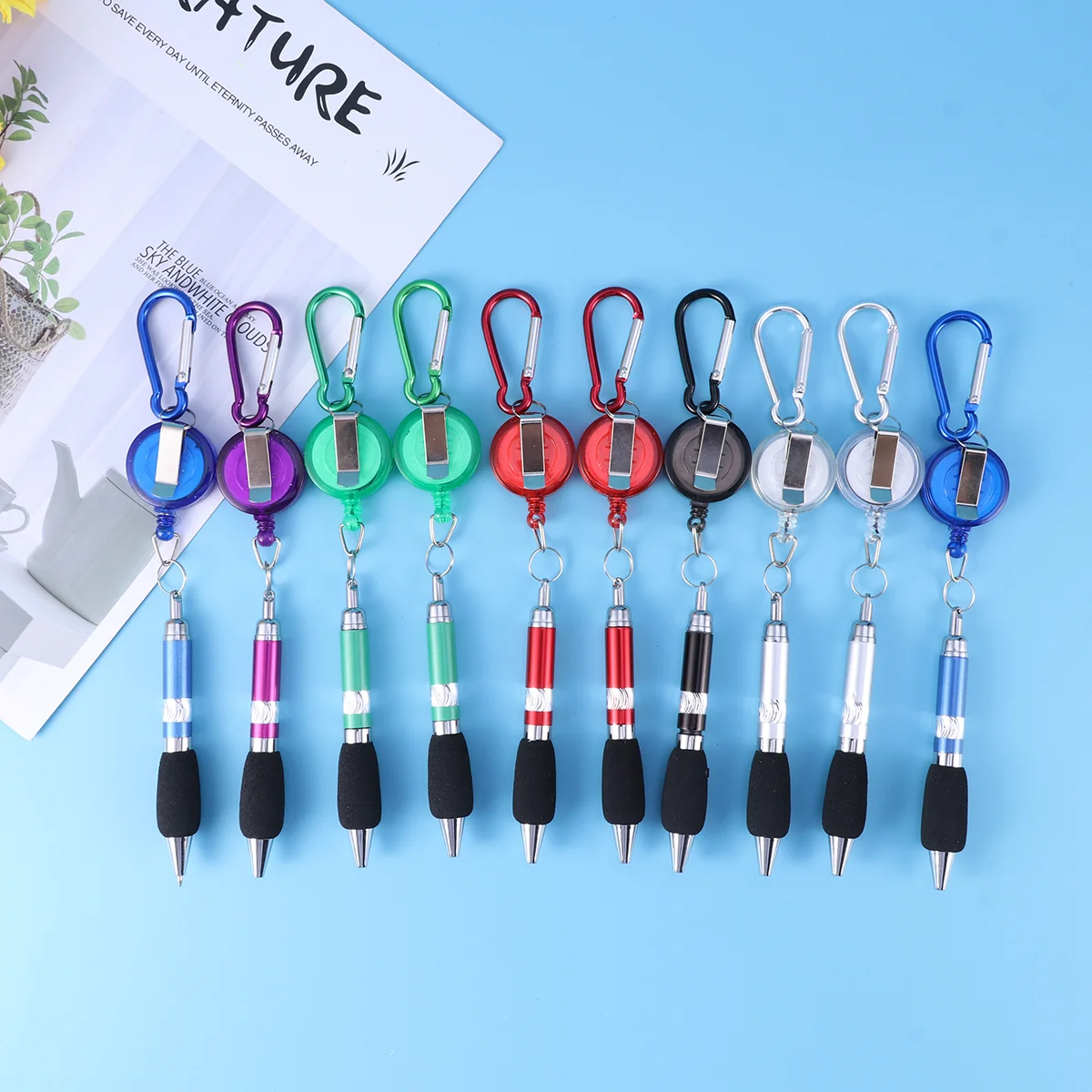 10pcs Badge Pen Lightweight Durable Carabiner Score Pen Badge Pen for Club Store Shop
10pcs Badge Pen Lightweight Durable Carabiner Score Pen Badge Pen for Club Store Shop