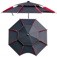 Folding Fishing Umbrella Rainproof Sun Protection Anti-UV Wind-resistant Thickened Adjustable Outdoor Large Fish Umbrella