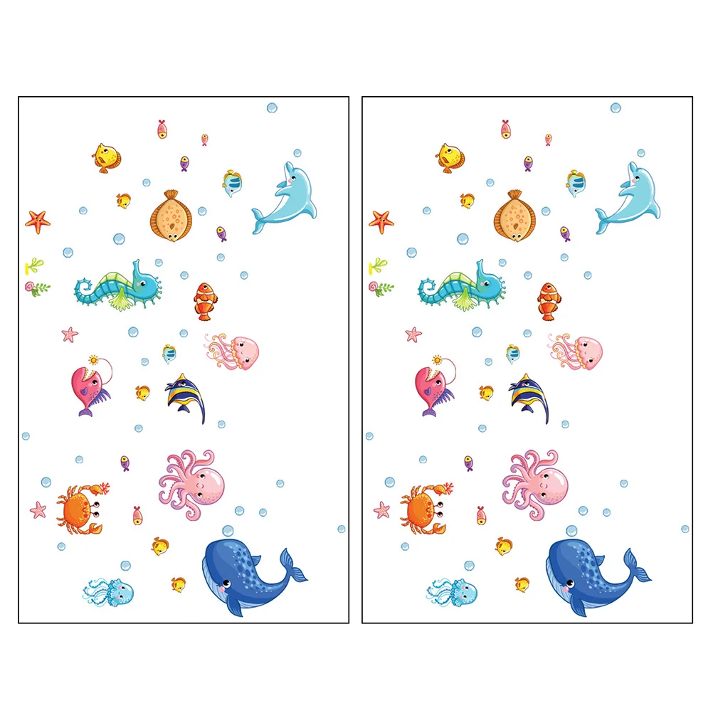 4 Sheets of Children's Bathroom Decorate Stickers Self-adhesive Ocean Creatures Stickers
4 Sheets of Children's Bathroom Decorate Stickers Self-adhesive Ocean Creatures Stickers