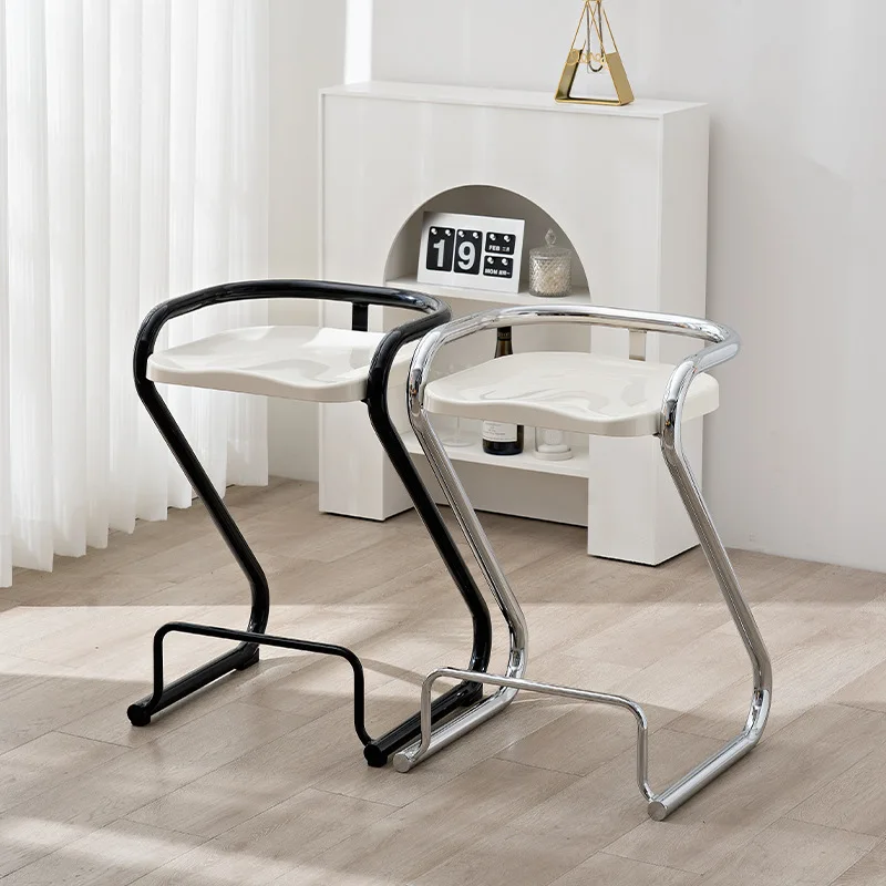 

Nordic Modern Simple Creativity Celebrity Dining Chair Casual Bar Chair Bar Table High Bar Chair Iron Ins Stool