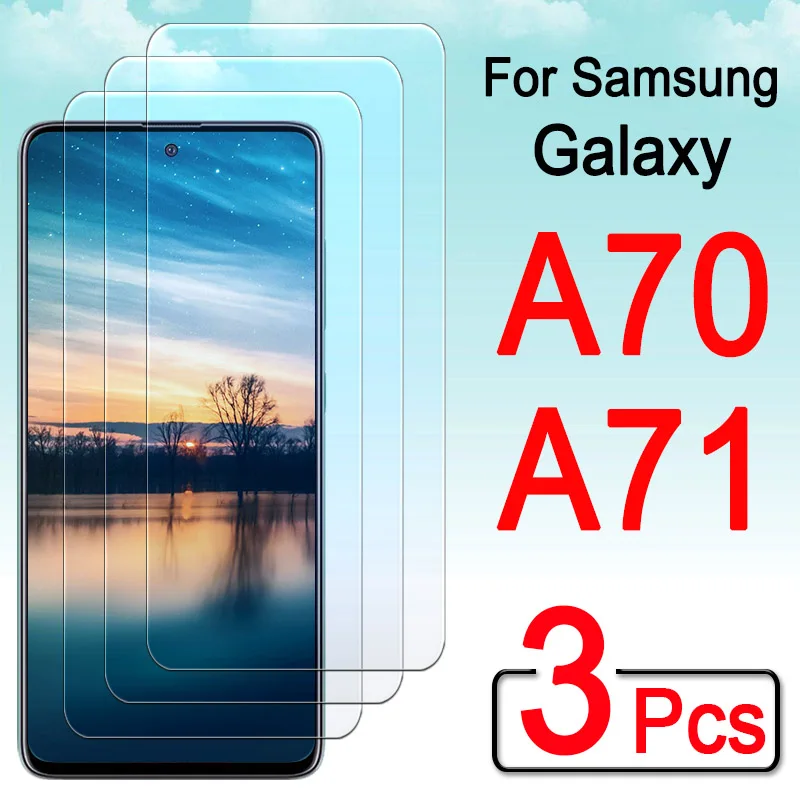 

a71 protective glass for samsung a70 a 71 70 screen protector galaxy 71a 70a armored tempered glas samsunga71 sheet film 3pcs