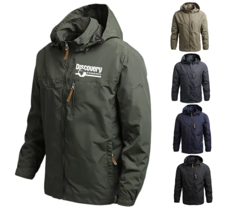 

Discovery Men's Windproof Military Field Jacket Winter and Autumn Waterproof Navigator Hoodie Men's Hunting Military Uniform