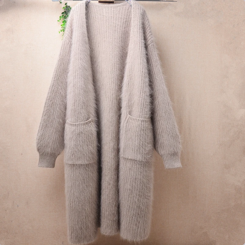 04 плотная Женская осенне-зимняя одежда, норковый кашемировый вязаный длинный свободный свитер с длинными рукавами, кардиганы, пальто, куртка, Топ 
04 плотная Женская осенне-зимняя одежда, норковый кашемировый вязаный длинный свободный свитер с длинными рукавами, кардиганы, пальто, куртка, Топ