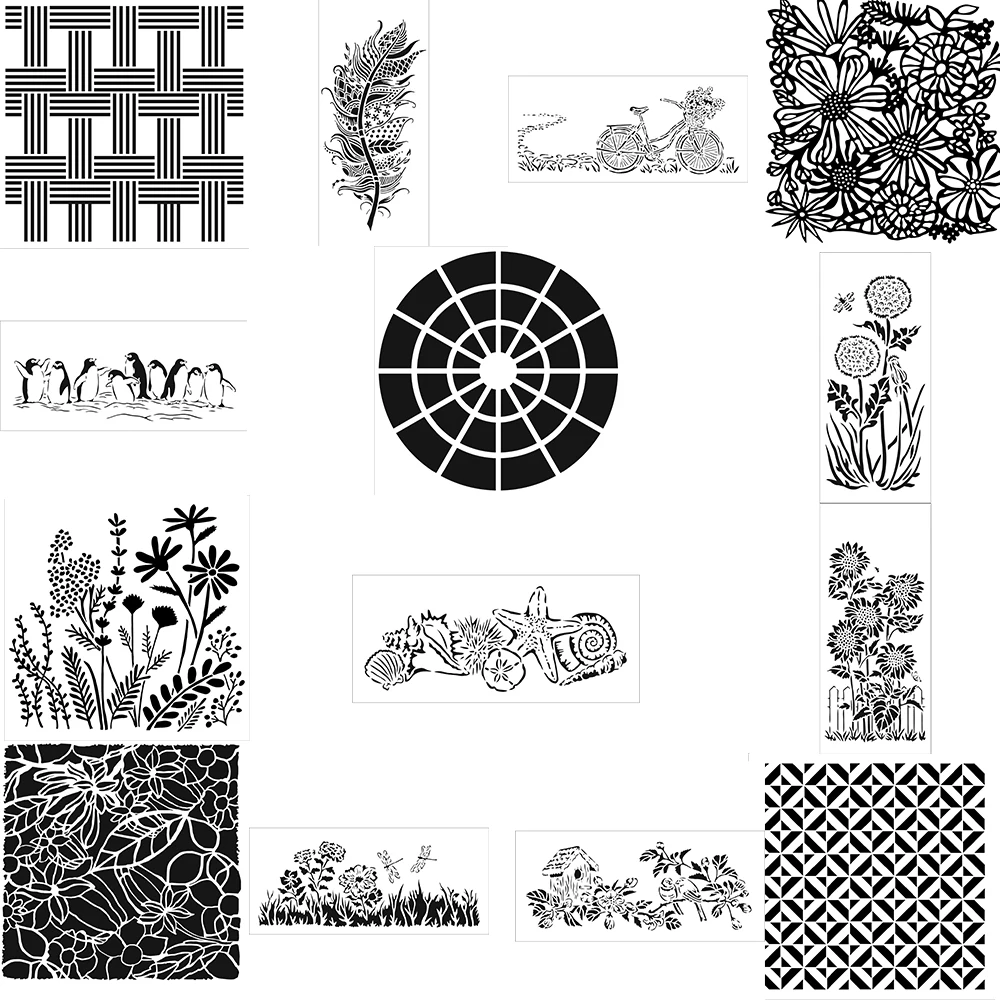 New Garden Wheel Meadow Plumes Vines Flowers Stencils for Scrapbooking Stamp Photo Album Decorative Embossing Diy Paper Cards
New Garden Wheel Meadow Plumes Vines Flowers Stencils for Scrapbooking Stamp Photo Album Decorative Embossing Diy Paper Cards