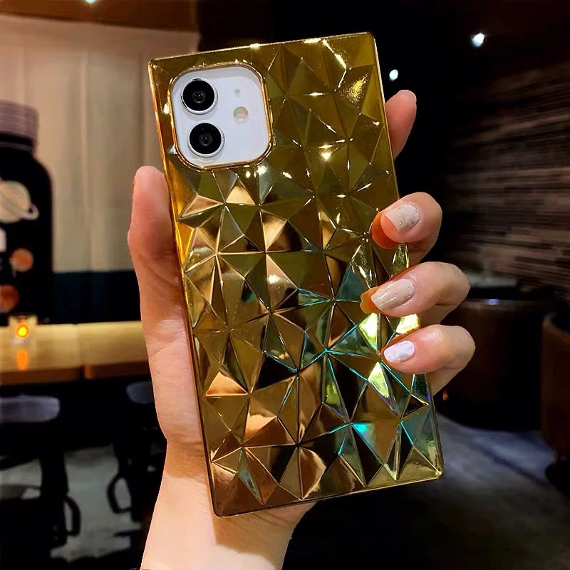 INS Korean Luxury Gold Square Diamond Texture Phone Case for iPhone 13 12 11 Pro XS Max X XR 7 8 Plus Soft Shockproof Back Cover
INS Korean Luxury Gold Square Diamond Texture Phone Case for iPhone 13 12 11 Pro XS Max X XR 7 8 Plus Soft Shockproof Back Cover