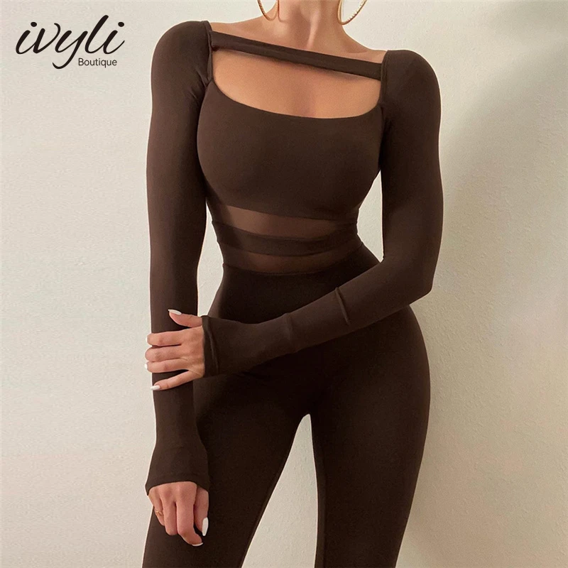Sexy Skinny Long Sleeve Jumpsuit Women Casual Brown Jumpsuit 2022 Y2K Activewear Street Workwear Long Sleeve Mesh Jumpsuit
Sexy Skinny Long Sleeve Jumpsuit Women Casual Brown Jumpsuit 2022 Y2K Activewear Street Workwear Long Sleeve Mesh Jumpsuit
