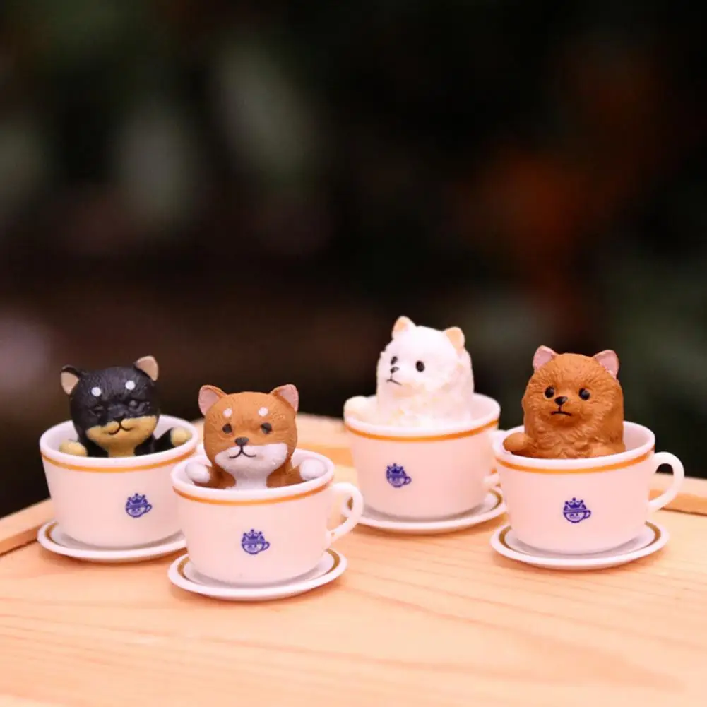 8Pcs/Set Exquisite Teacup Dog Figurine Scratch-proof Dog Ornament Collectible Smooth Edge Teacup Dog Figurine DIY 
8Pcs/Set Exquisite Teacup Dog Figurine Scratch-proof Dog Ornament Collectible Smooth Edge Teacup Dog Figurine DIY